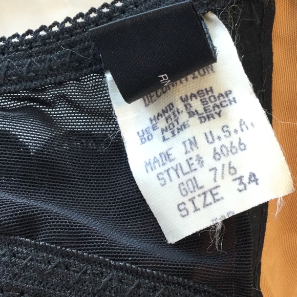 FREDERICKS OF HOLLYWOOD Vintage Quarter Bra sz 34 - Picture 8 of 8